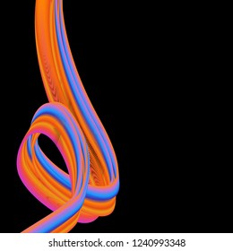 
Colored wave Motion stream on a dark background.