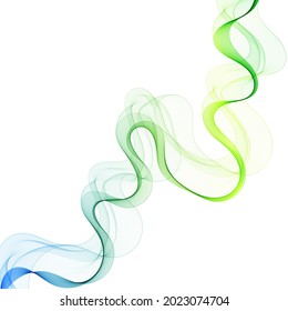 Colored wave pattern. Modern design element