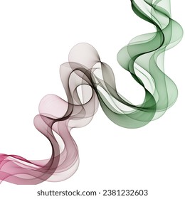 Colored wave pattern. Modern design element. eps 10