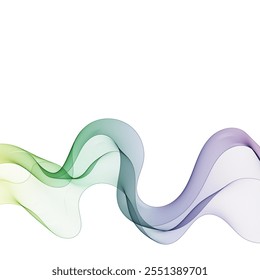 Colored wave pattern. Vector modern wave. Decor element. Background decoration. Layout for advertising. Presentation template. Eps 10
