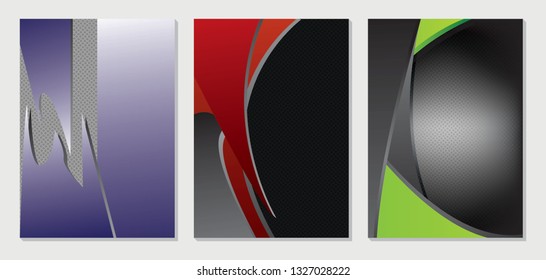 Colored waves abstract background. modern vector set for book cover, advertising, brochure, and other