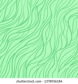 Colored wavy background. Hand drawn abstract waves. Stripe texture with many curly lines. Waved pattern. Print for design