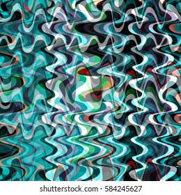 Colored wavy stripes pattern. Abstract curvy lines. Illustration