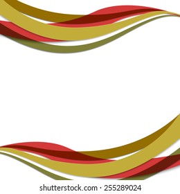 Colored wavy vector illustration. Abstract template design.