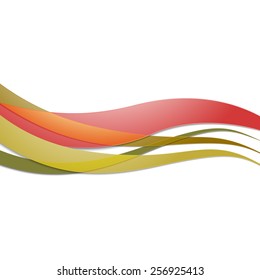 Colored wavy vector illustration. Abstract template design.