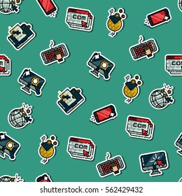 Colored web design pattern. Vector illustration, EPS 10