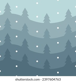 Colored winter pattern background Vector illustration