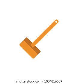colored wooden hammer illustration. Element of construction tools for mobile concept and web apps. Detailed wooden hammer illustration can be used for web and mobile. Premium icon on white background