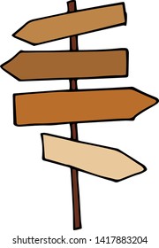 colored wooden hand-drawing pointers on a white background. vector for design and decoration of magazines, posters, banners