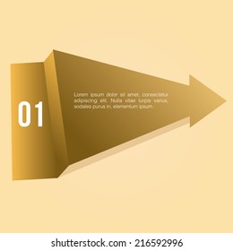 a colored yellow banner with text and numbers