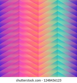 Colored zigzag pattern