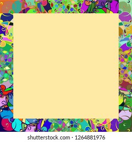 coloreful frame background design concept. vector