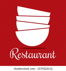 Colores restaurant logo. Menu design - Vector illustration