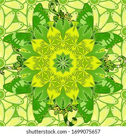 Colorfil beautiful butterflies illustrations. Vector illustration. Seamless. Nice background for paper, design of fabric, wrappers and wallpaper.