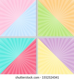 colorful 2 tones background with halftone and sunlight effect background banner eps10 vectors illustration