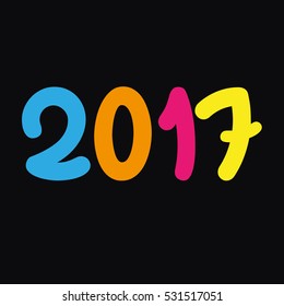 colorful 2017 t-shirt design