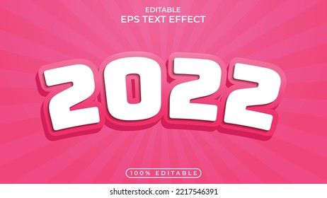 Colorful 2023 editable text effect concept