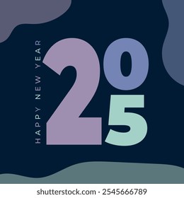 colorful 2025 design element happy new year design vector