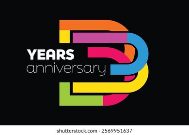 Colorful 33rd-anniversary numbers. 33 years old logotype. simple congrats. isolated abstract graphic web design template. creative digits.modern congratulation concept.