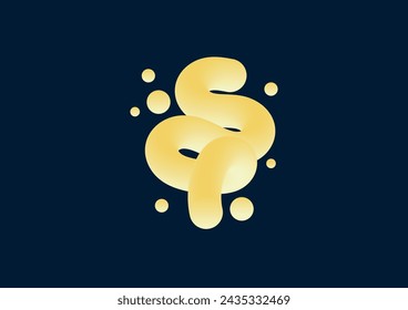 colorful 3D abstract twisted fluid shape background design