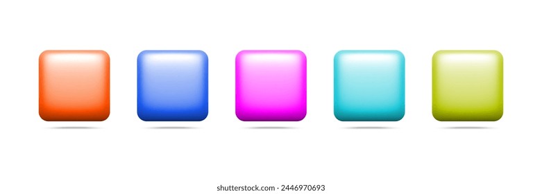 fondos coloridos del icono del App 3d