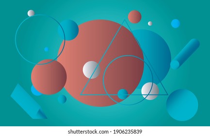 
Colorful 3D Background design vector illustration. Modern Background design with shapes. Abstract background design vector illustration layout