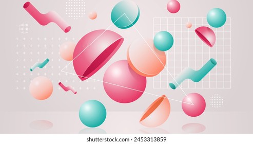 Colorful 3d background vector design in eps 10