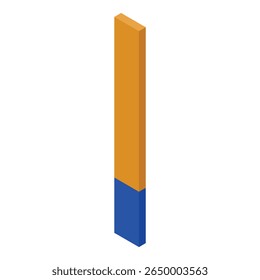 Colorful 3d bar graph representing data analysis, market share, or growth