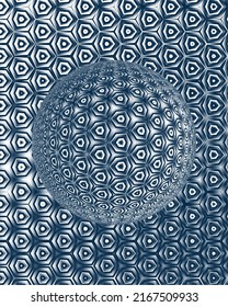 Colorful 3d blurred spherical ball. Vector illustration