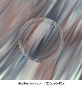 Colorful 3d blurred spherical ball. Vector illustration