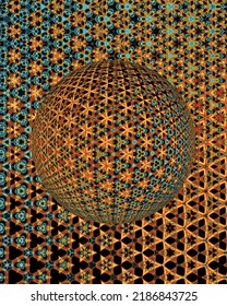 Colorful 3d blurred spherical ball. Vector illustration