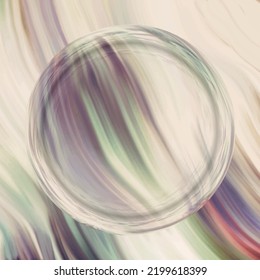 Colorful 3d blurred spherical ball. Vector illustration
