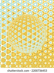 Colorful 3d blurred spherical ball. Vector illustration
