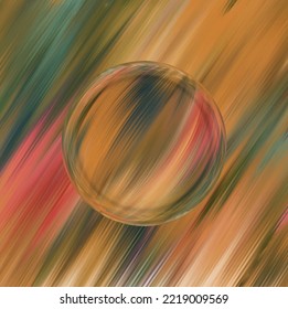 Colorful 3d blurred spherical ball. Vector illustration
