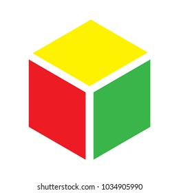 colorful 3D cube