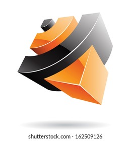 Colorful 3d Cubical Abstract Icon