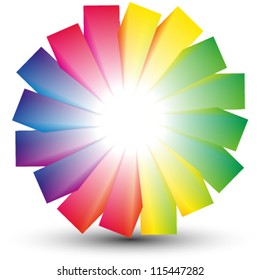 colorful 3d design element (also you can use as business icon)