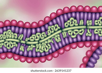 Colorful 3D DNA Helix Structure Illustration