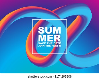 Colorful 3d flow shapes. colorful Liquid wave modern background for landing page. Vector graphic. EPS 10