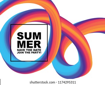 Colorful 3d flow shapes. colorful Liquid wave modern background for landing page. Vector graphic. EPS 10