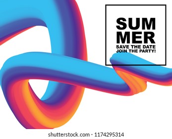 Colorful 3d flow shapes. colorful Liquid wave modern background for landing page. Vector graphic. EPS 10