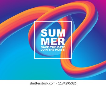Colorful 3d flow shapes. colorful Liquid wave modern background for landing page. Vector graphic. EPS 10