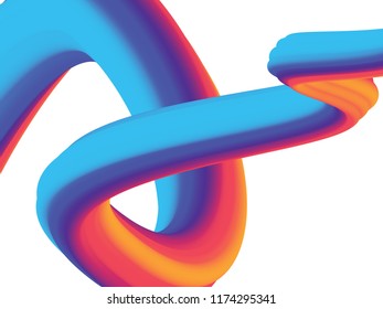 Colorful 3d flow shapes. colorful Liquid wave modern background for landing page. Vector graphic. EPS 10