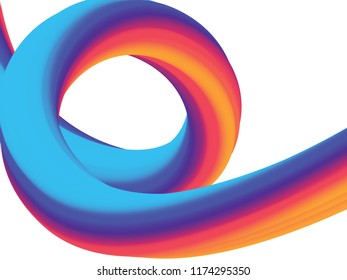 Colorful 3d flow shapes. colorful Liquid wave modern background for landing page. Vector graphic. EPS 10
