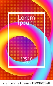 Colorful 3d flow shapes. Liquid wave modern background for greetings card, flyers, invitation, posters, brochure, banners, calendar.