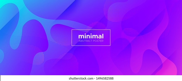 Colorful 3d Fluid Shapes. Gradient Background. Minimal Design. Light Wave Brochure. 3d Fluid Banner. Bright Geometric Background. Pink Minimal Concept. Neon Dynamic Waves. Futuristic Gradient.