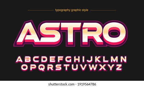 Colorful 3D Gaming Logo Futuristic Sports Typography Text Effect