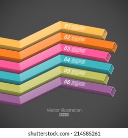 Colorful 3d lines with options. Easy to change colors.