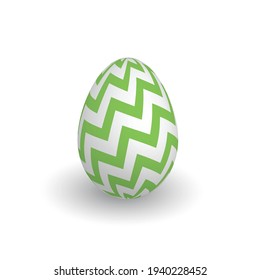 Colorful 3D realistic Easter egg
