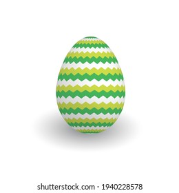 Colorful 3D realistic Easter egg